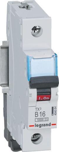 Legrand 10 stk TX³ MCB automatsikring B16 1P 1M 10/10kA