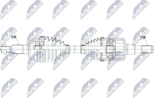 NTY NPW CH 070 Drivaksel NTY NPW CH 070 Drivaksel