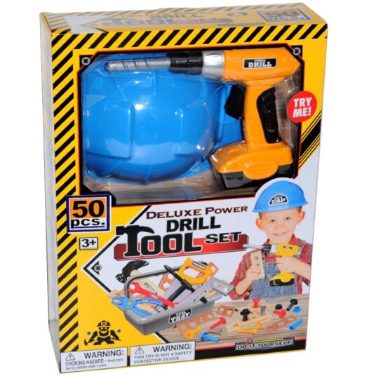 Deluxe Lekeverktøysett m/ drill 50 Deler