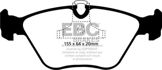 EBC Brakes DP21552 Bremseklosser