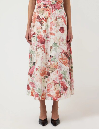 YAS Yasrosalla Hw Long Skirt S. Cream 36