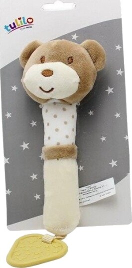 Tulilo Ranglebamse med Lyd 17 cm Karamell Bjørn