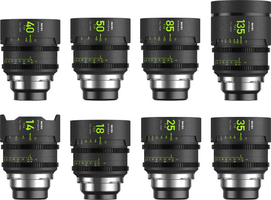 NiSi Cine Lens Set PL-Mount Athena Prime Master. 8 objektiver