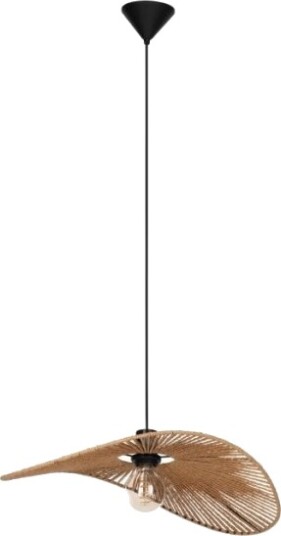 Eglo Siruela Pendellampe 560X400 E27 Svart/Natur Fsc Eglo Siruela Pendellampe 560X400 E27 Svart/Natur Fsc