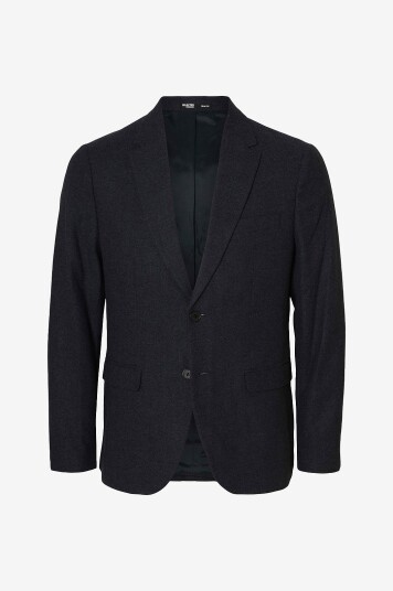 Selected Homme Blazer slhSlim reed Wool Blz Blå
