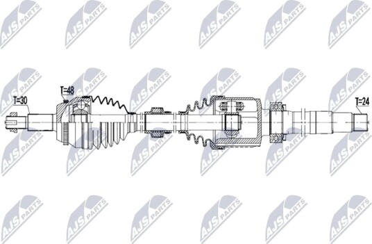 NTY NPW TY 262 Drivaksel