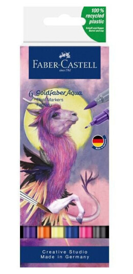 Faber-Castell Goldfaber Aqua Dual Marker 6-sett Fantasy