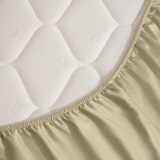 Beige Bambus Laken