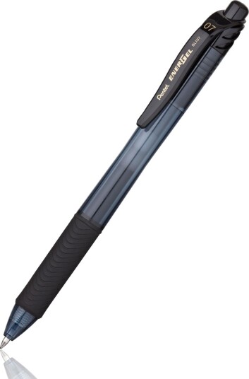 Pentel Energel - Rulleballpenn - Svart - Gelblekk - 0.7 Mm - Medium - Retraktil