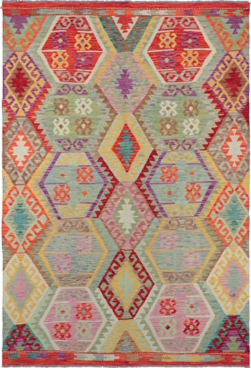 Orientalsk Teppe Vegi Kelim Hand Woven 172 x 256 cm Størrelse: 172 x 256 cm