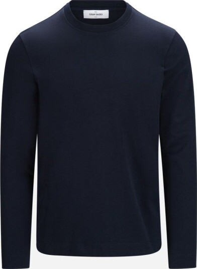 Gran Sasso T shirt longsleeve cotton 46 blå herre