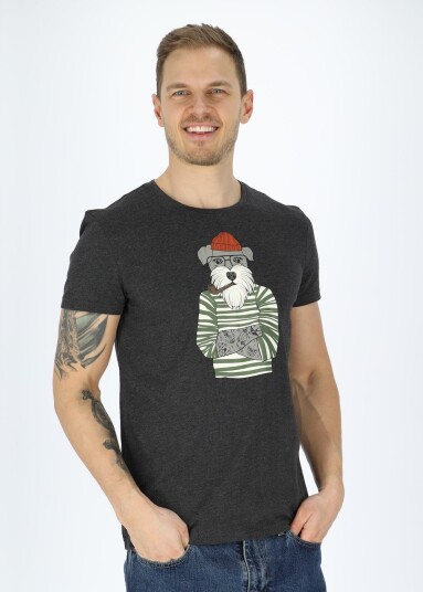 Denim Factory San Diego Tee Charcoal Melange Xl T-Shirts