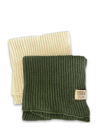 Lovely Linen Claire Cleaning Cloth (2-Pack) - Cream - 25X25