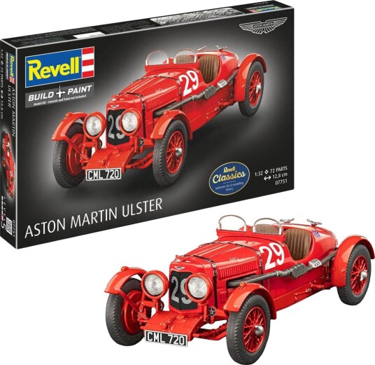Revell Aston Martin Ulster Modellbil Byggesett 1:32 72 Deler