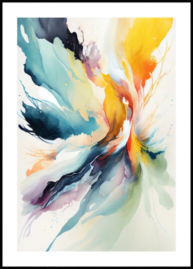 Vibrant Abstract Flow Plakat / 40x50 Vibrant Abstract Flow Plakat / 40x50