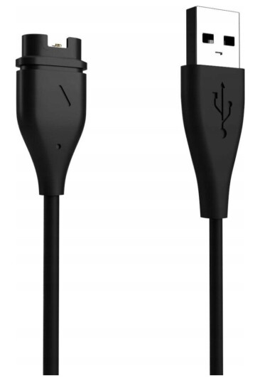 Fixed USB-A Ladekabel til Garmin Smartklokke 1m Svart Fixed USB-A Ladekabel til Garmin Smartklokke 1m Svart