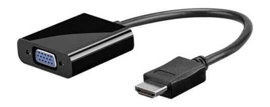 Pro HDMI til VGA-adapter 0,1 m med nikkelbelagt kontakt - Svart Pro HDMI til VGA-adapter 0,1 m med nikkelbelagt kontakt - Svart