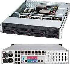 Supermicro SC825 2U Chassis CSE 825TQC R1K03LPB