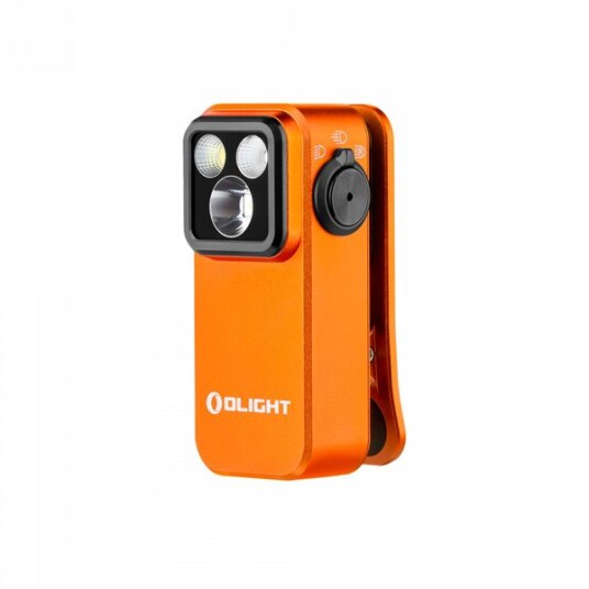 Lommelykt OLIGHT Oclip Pro   500 lm / 57 mm / Oppladbar Oransje