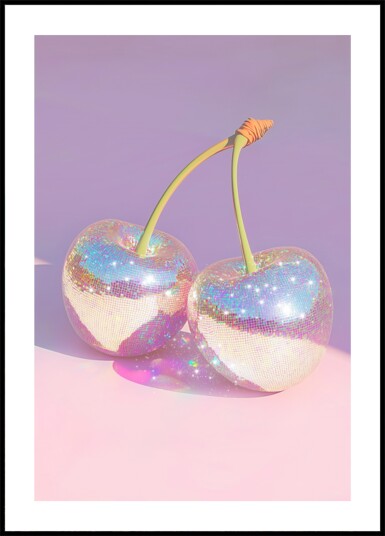 Sparkling Disco Cherries Plakat / 100x150 Sparkling Disco Cherries Plakat / 100x150