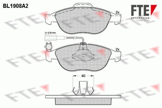 Bremseklosser FTE 9010497