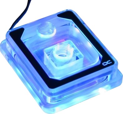 Alphacool 12955 vannblokk gjennomsiktig 12955