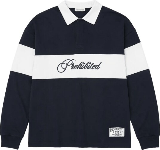 Prohibited Back In The Days Polo   Navy   XL