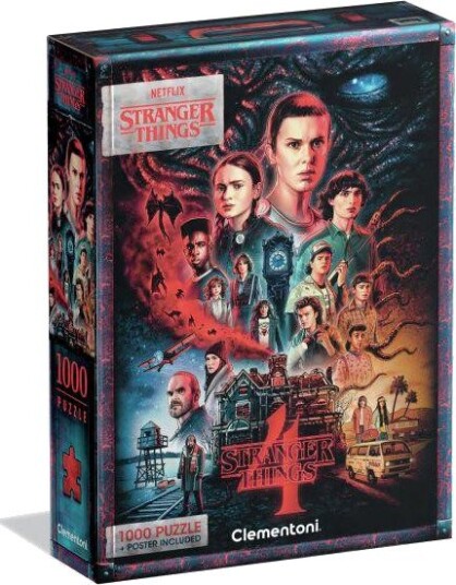 Clementoni Puslespill 1000 brikker Stranger Things Sesong 4