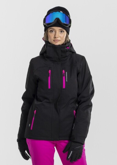 Swedemount Cervinia Jacket W Black/Fresh Pink 36 Vinterjakker
