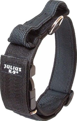 Julius-K9 Super Grip Hundehalsbånd med Håndtak 40 mm - Sort