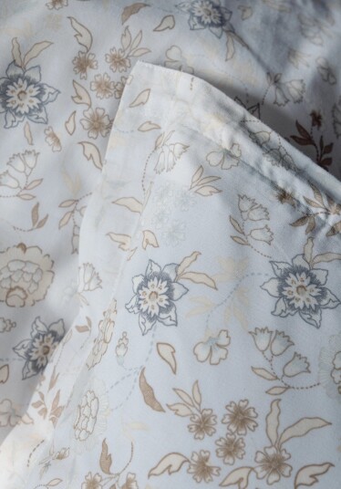 Borås Cotton Liva Sengesett 200x220 cm Blå