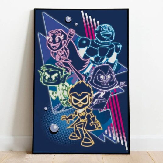 Teen Titans Plakat Neon 91,5 x 61 cm