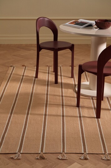 Ellos Home Bomullsteppe Mar Cotton Carpet Rosa