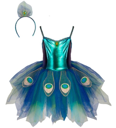 Great Pretenders Pretty Peacock Dress & Headband