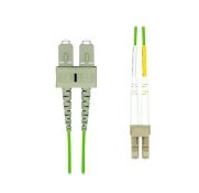 ProXtend - Koblingskabel - LC/UPC-multimodus (hann) til SC/UPC-multimodus (hann) - 10 m - 2 mm - fiberoptisk - dupleks - 125 mikroner - OM5 - halogenfri - grønn