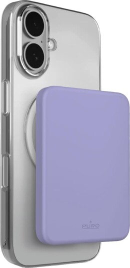 Puro 4200 mAh MagSafe-kompatibel USB-C Powerbank Lilla