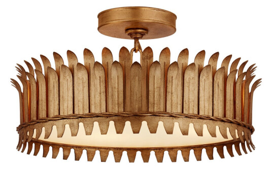 Leslie 16" taklampa Gilded Iron