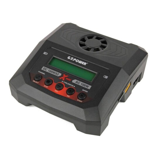 G.T POWER X2 MINI CHARGER 100W AC 100W X2 DC