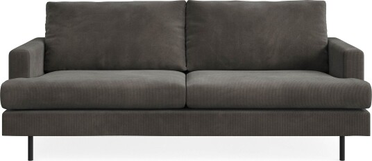Menard Compact 3 seters Manchestersofa Mørk grå
