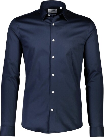 Lindbergh Plain Sateen Superflex L/S NAVY S