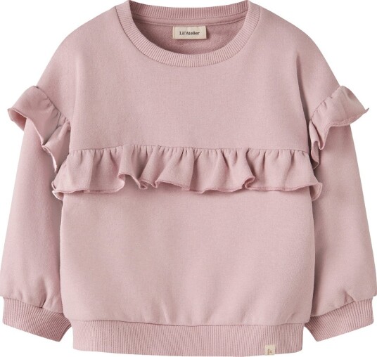 Lil"Atelier Nmfilondon Rik Ls Loose Sweat Lil Pink 122 128