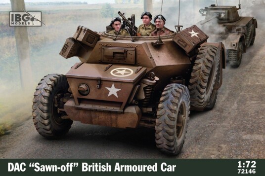IBG DAC Britisk Panserbil Sawn Off Byggesett 1:72