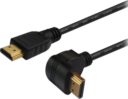 Savio Cl 109 Hdmi Kabel Med Ethernet Hdmi Hann Rett Til Hdmi Hann Rettvinklet 3 M Skjermet 4K Støtte