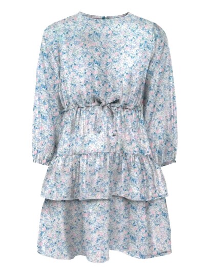 Kids Only Kmgbelle Ls Dress Wvn Multi/patterned 116