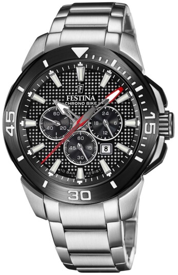 Festina Herreklokke F20641 4 Chrono Bike Sort/Stål Ø47 mm
