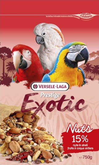 Versele-Laga Prestige Parrots Exotic Nuts Fuglefôr 2 X 750 G