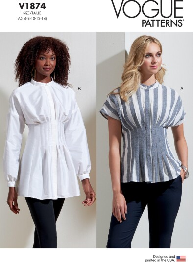 Vogue 1874 - Bluse A5 (6-8-10-12-14)