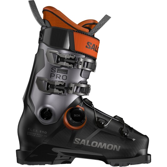 Salomon S/Pro Supra BOA 110 GW Skistøvler Herre Black/Beluga Metal/Orange Tiger 30,5 Salomon S/Pro Supra BOA 110 GW Skistøvler Herre Black/Beluga Metal/Orange Tiger 30,5