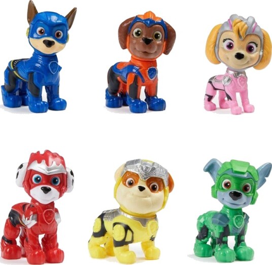 Paw Patrol Figurgavesett 6 Figurer med Ekte Filmuniformer Paw Patrol Figurgavesett 6 Figurer med Ekte Filmuniformer