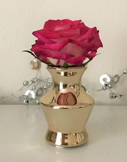 Bordpynt Minivase gullfarget fra Edelweiss Bordpynt Minivase gullfarget fra Edelweiss